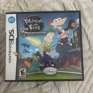 Nintendo DS disneys Phineas and Ferb Game 2 dimension game cartridge